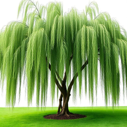 Weeping Willow Tree with cascading green branches